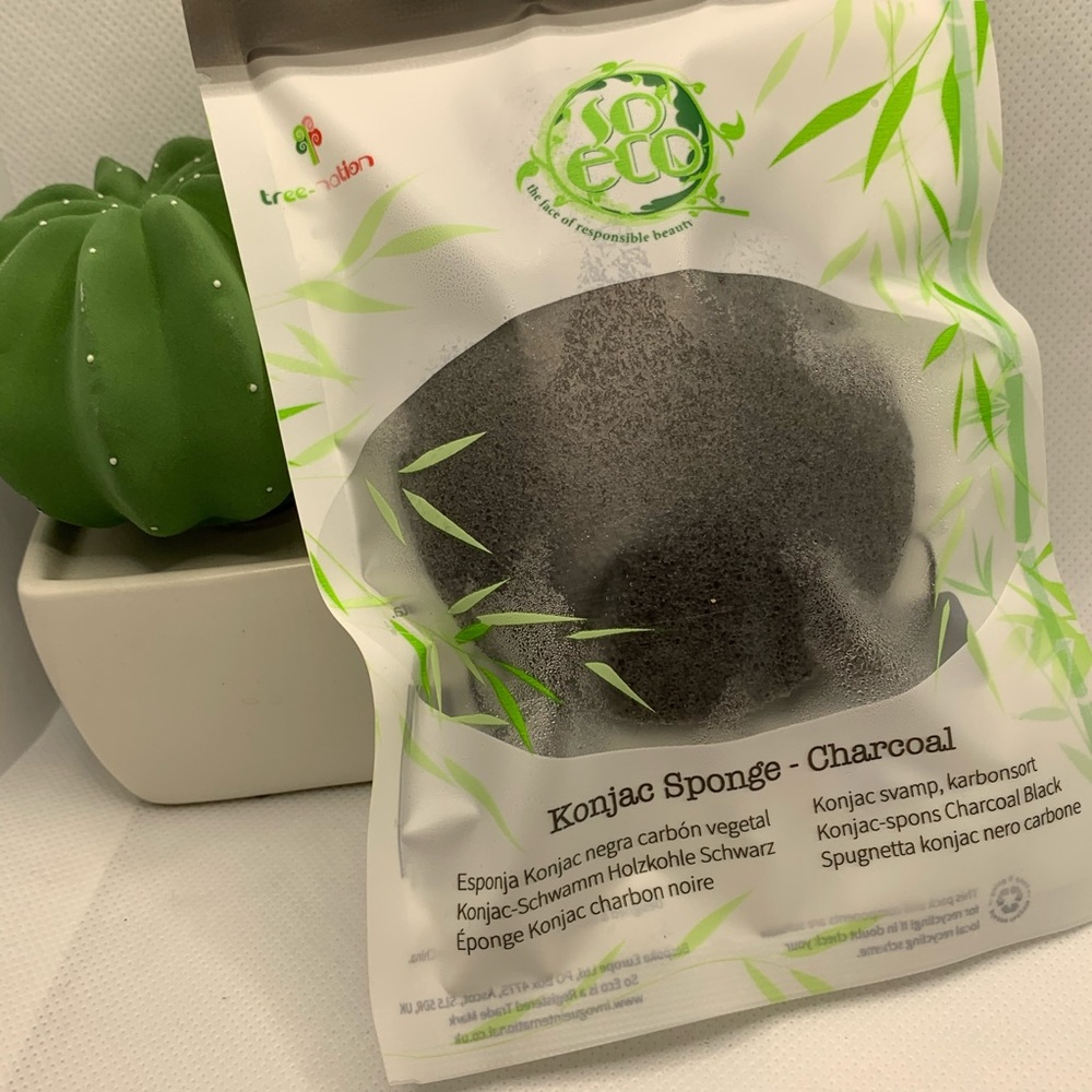 So Eco Konjac Face Sponge • Charcoal • NEW